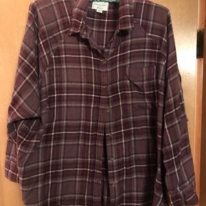 American Eagle oversized flannel.  S/P